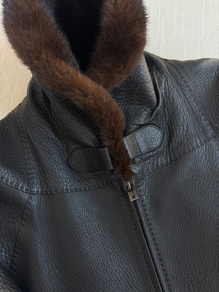 Vintage Hermès by Jean Paul Gaultier Leather Coat