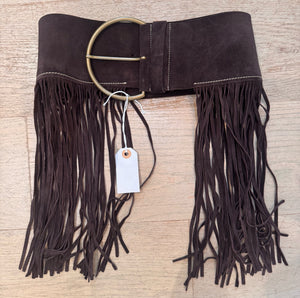 Vintage Miu Miu Suede Fringe Belt