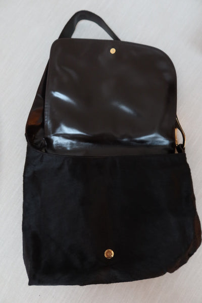 Vintage Gucci Tom Ford Era FW 1996 Runway Horsebit Pony Hair Bag