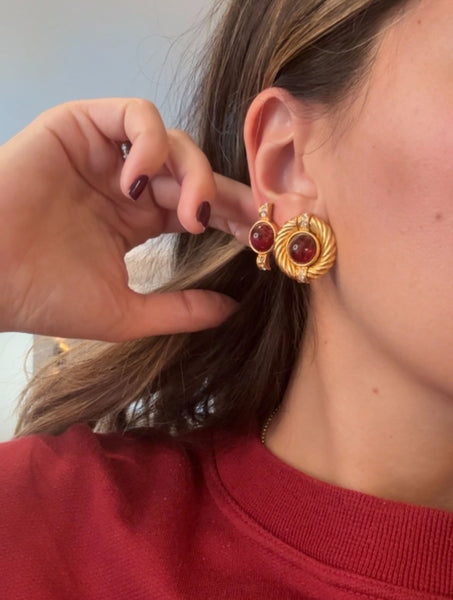 Vintage 90s Givenchy Clip-On Earrings