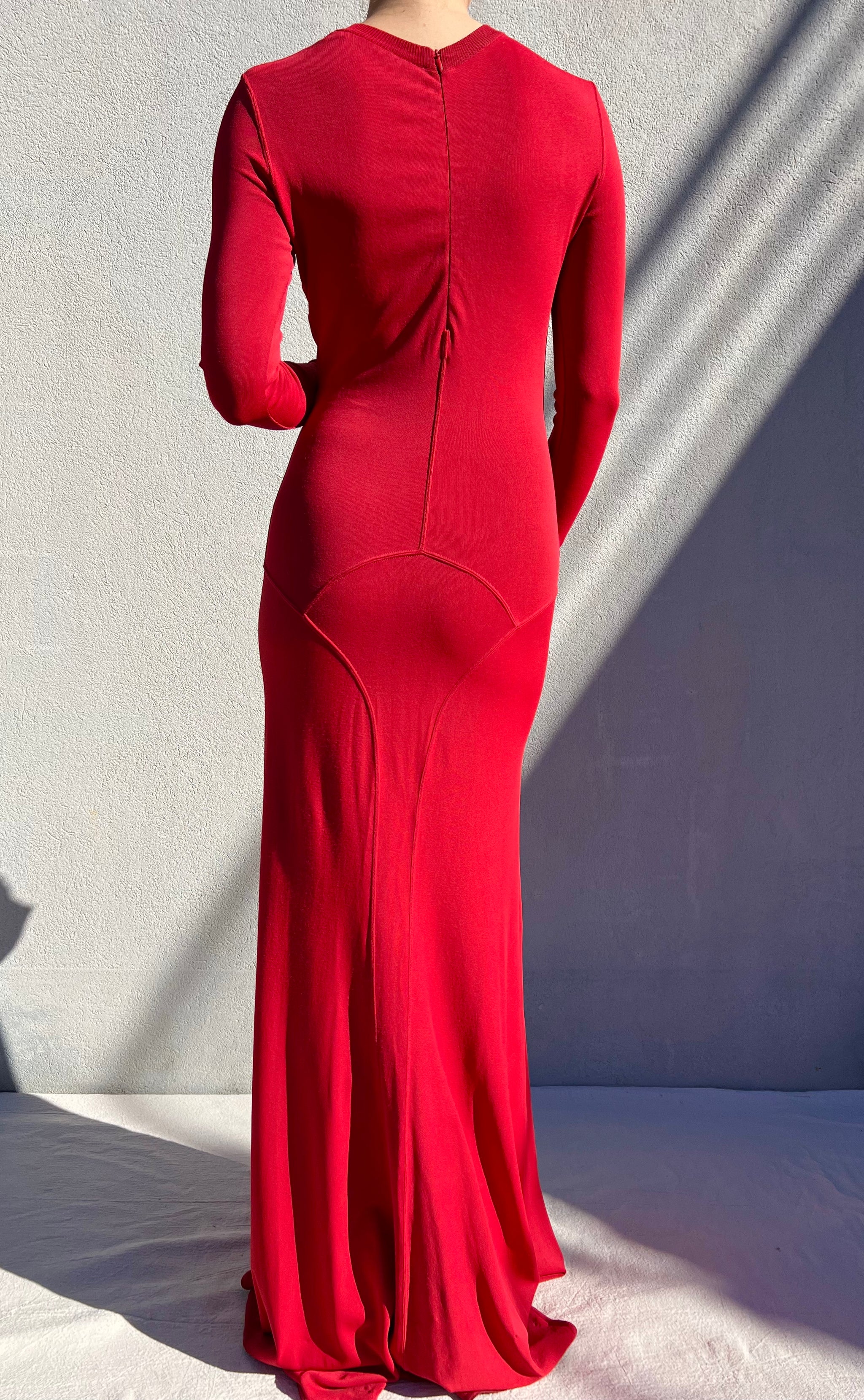 Vintage Alaïa 1980s Red Maxi Dress – NÜNÜ VINTAGE