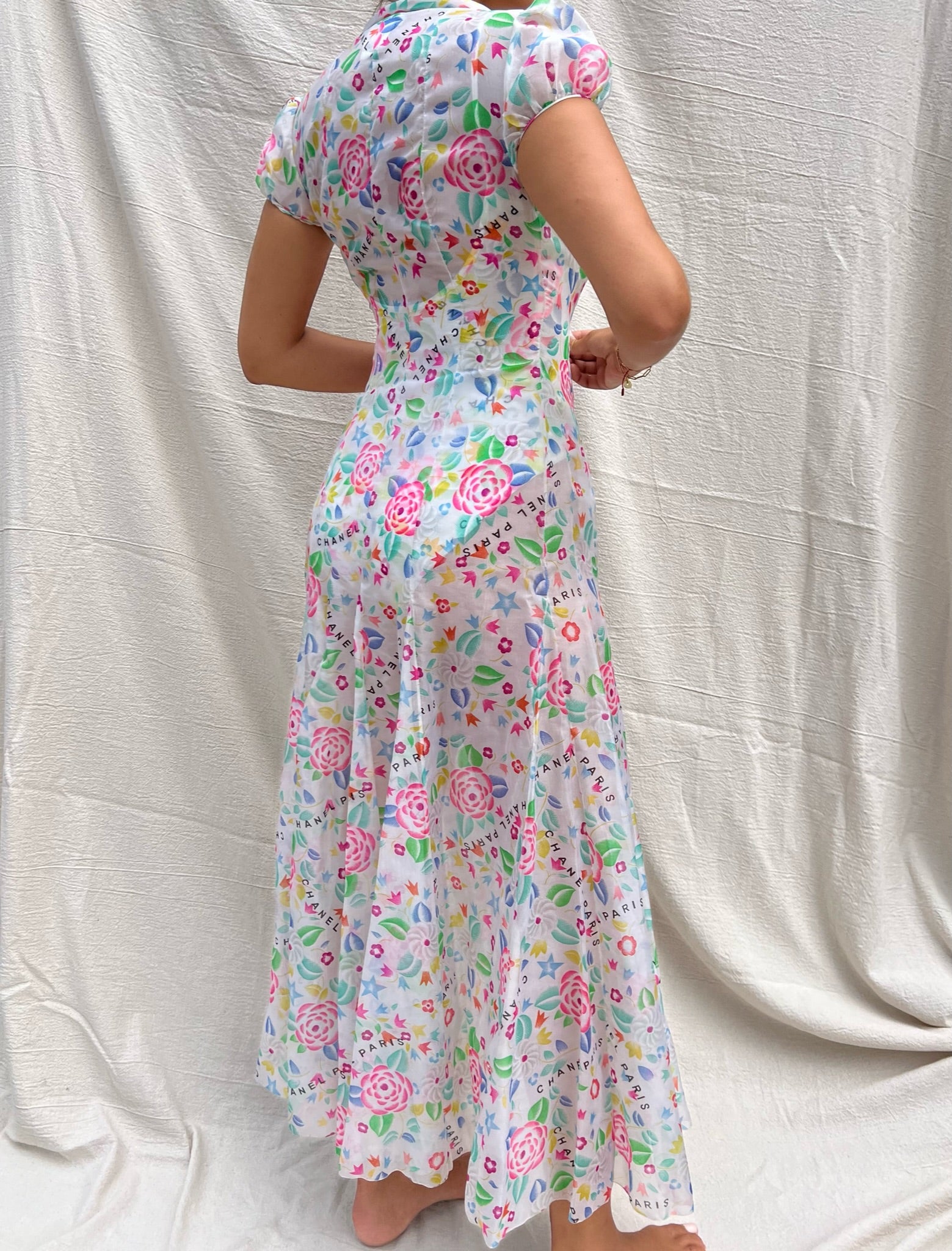 美品▲ CHANEL 90's ヴィンテージ シルク ワンピース dress シャネル ワンピース CHANEL Dress【正規品・専門店】シャネル
