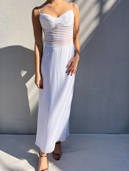 Vintage La Perla White Maxi Dress