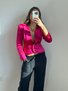 Vintage Yves Saint Laurent Rive Gauche Pink Evening Jacket