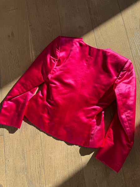 Vintage Yves Saint Laurent Rive Gauche Pink Evening Jacket