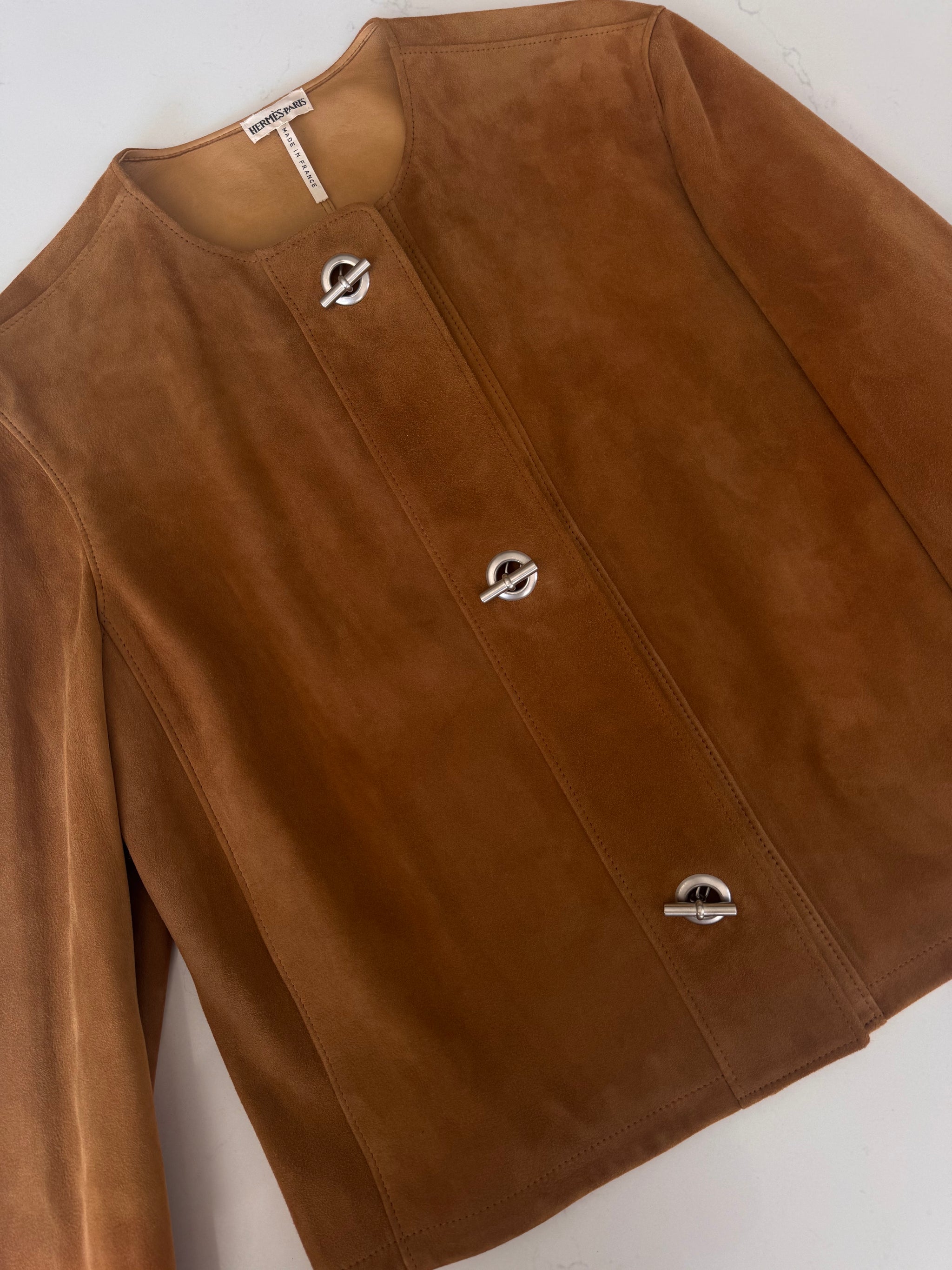 Hermès by Martin Margiela S/S 2002 Suede Jacket – NÜNÜ VINTAGE