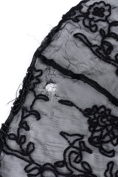 Vintage Alberta Ferretti Beaded Silk Sheer Dress