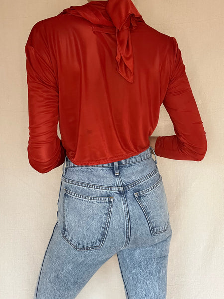 Vintage Jean Paul Gaultier Red Wrap Top