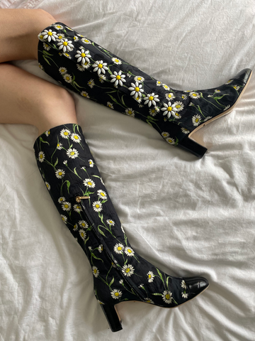 Vintage Dolce & Gabbana Daisy Boots