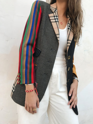 Vintage Moschino Couture Patchwork Blazer