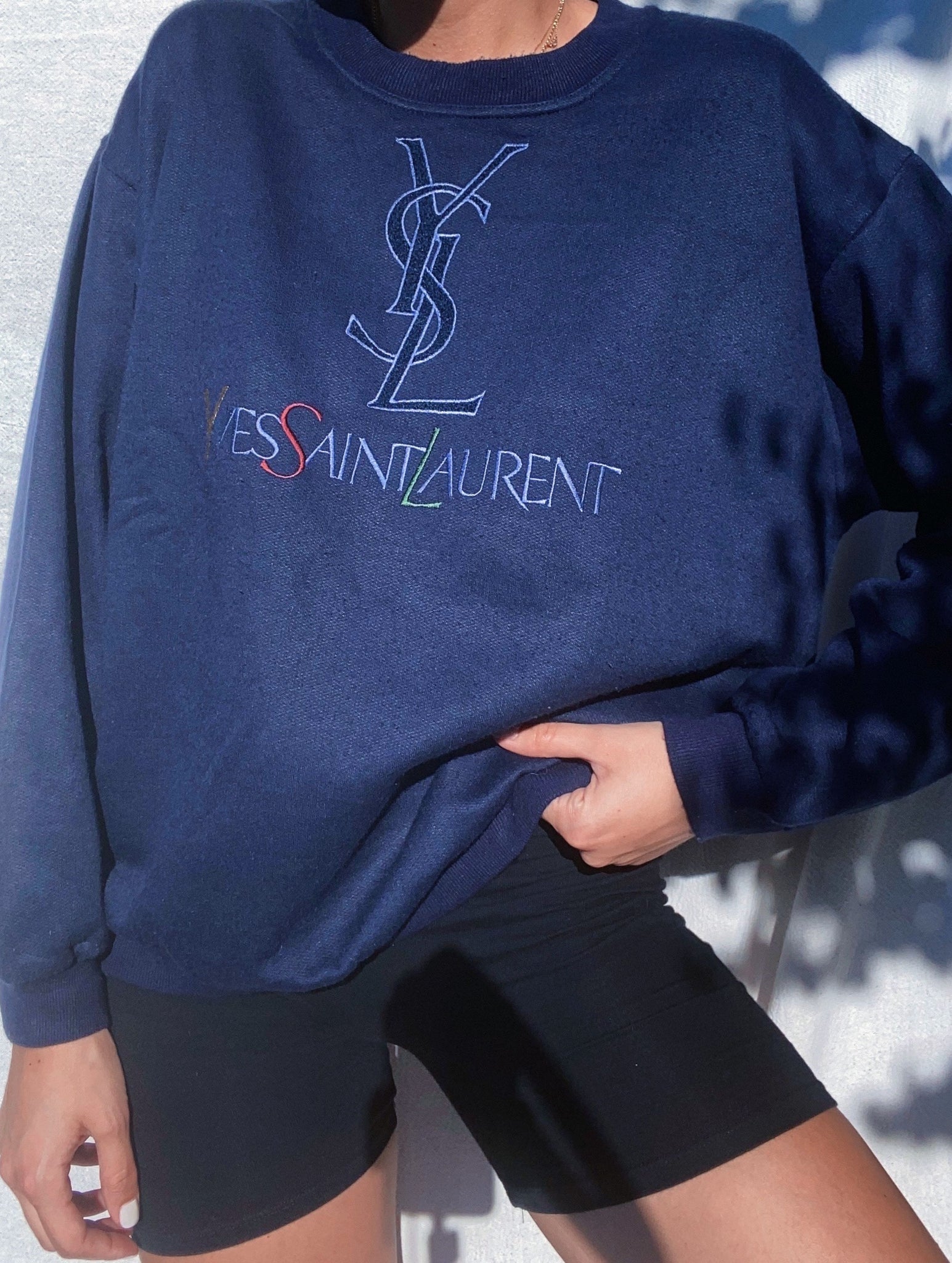 Vintage 90s Yves Saint Laurent Sweatshirt – NÜNÜ VINTAGE