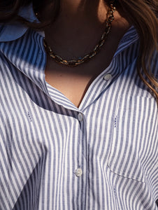 Vintage Fendi Striped Button-Front Shirt