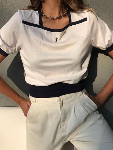 Vintage YSL Puff Sleeve T-Shirt