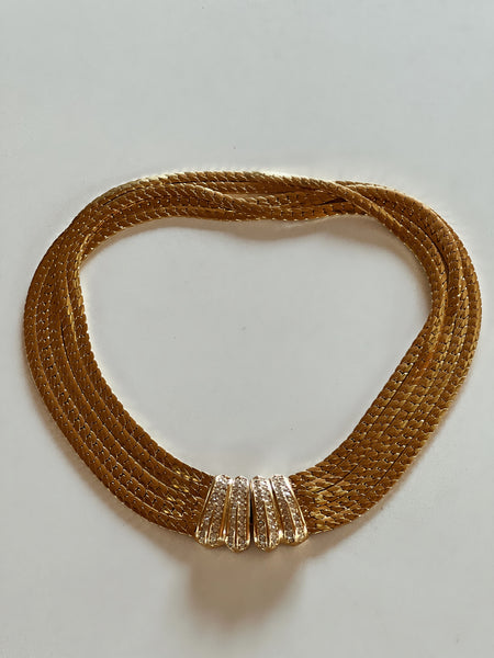 Vintage Christian Dior Gold Chain Necklace