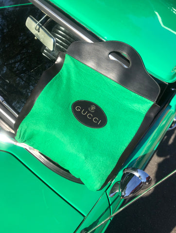 Vintage 1960s Gucci Green Shopper Tote