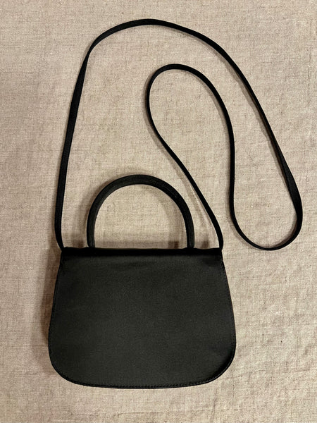 Vintage Gucci Horsebit Satin Bag with Rhinestones
