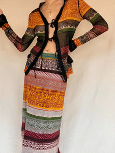 Vintage Jean Paul Gaultier Mesh Skirt Set